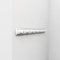 Fixed belt rack - white-bright aluminium 1